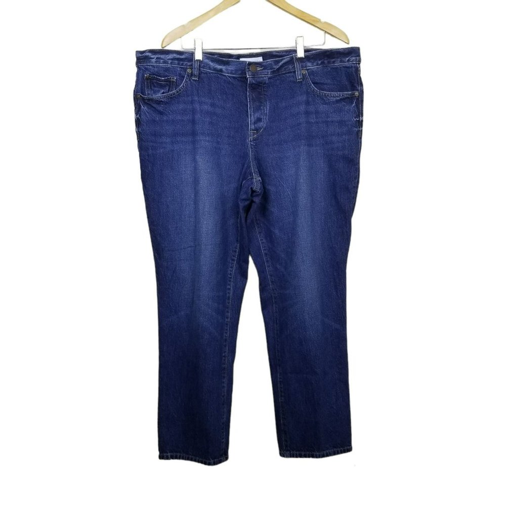 Ann Taylor Loft Button Fly Boyfriend Jeans Size 38/18